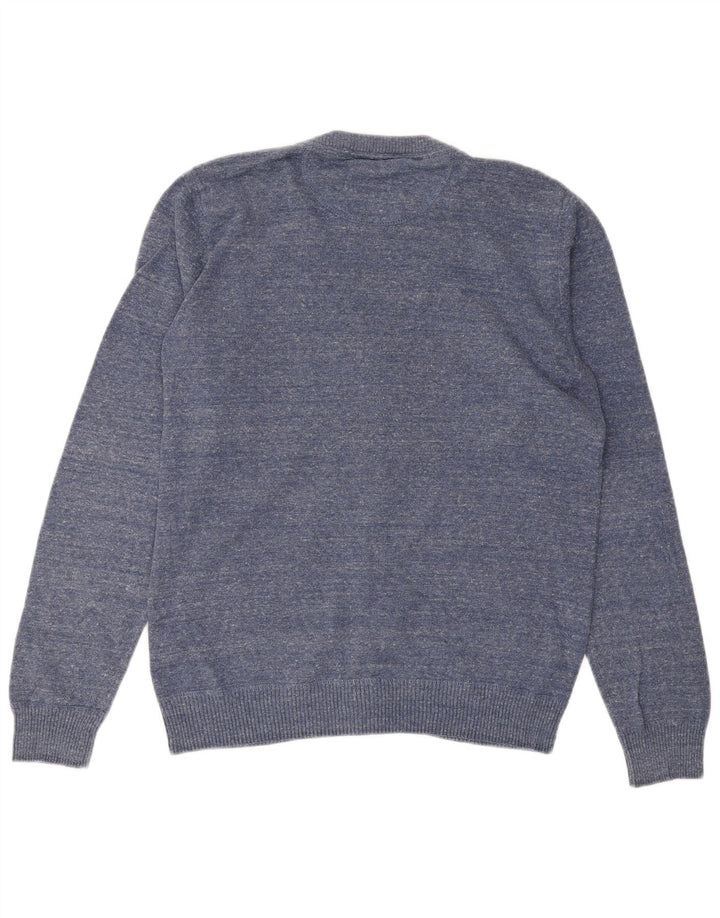 Ανδρικό πουλόβερ ζακέτα JACK & JONES Μεσαίο μπλε βαμβακερό
