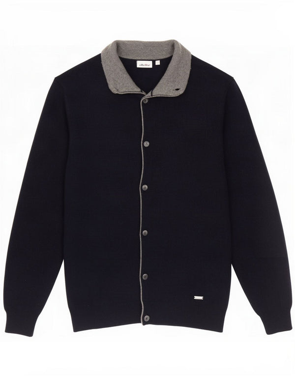 Ellesse Ανδρική ζακέτα πουλόβερ Large Navy Blue Wool