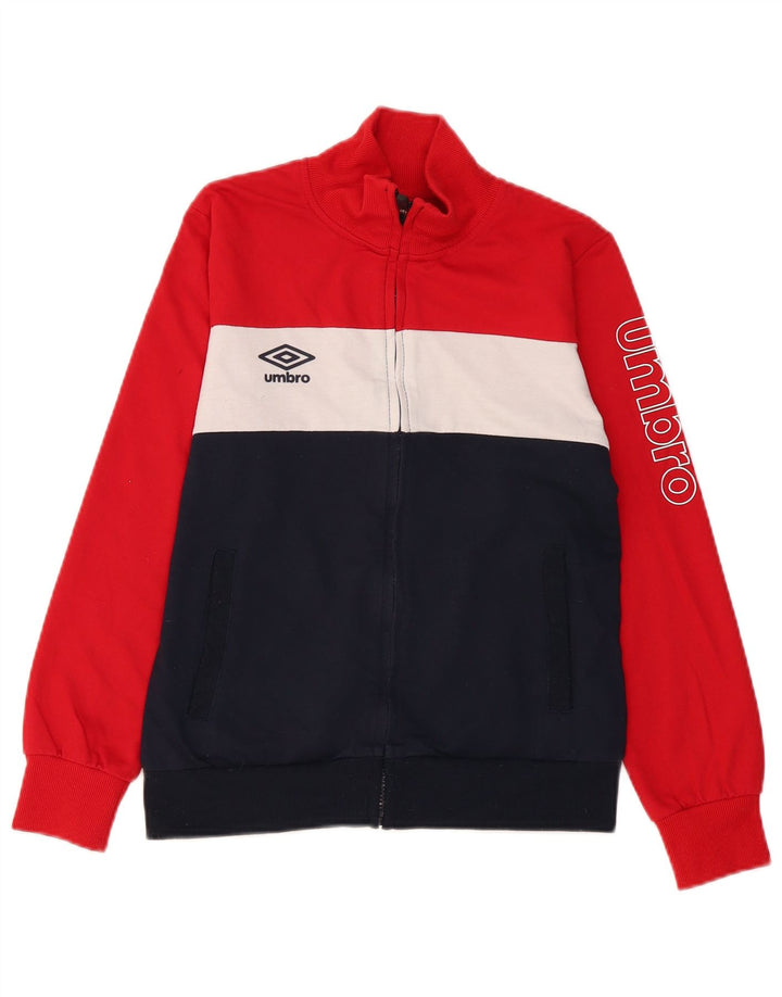 Γυναικεία αθλητική φόρμα Umbro Top Jacket UK 10 Small Navy Blue Colorblock Βαμβακερό