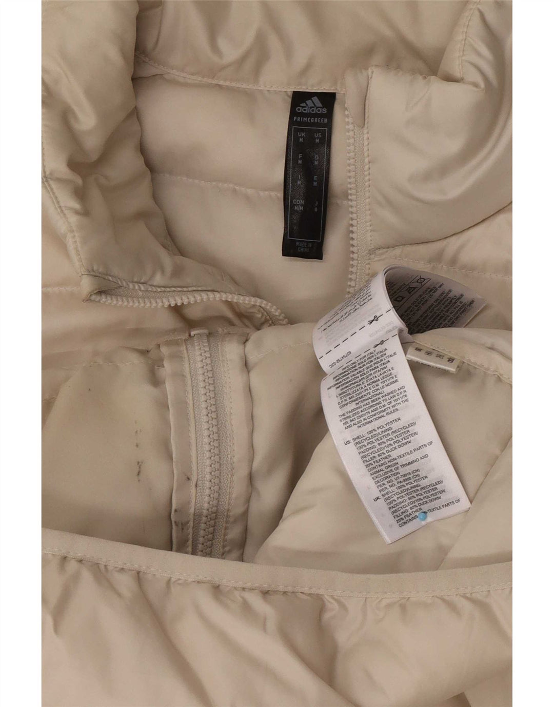 Adidas Ανδρικό μπουφάν με επένδυση UK 38 Medium Beige Polyester