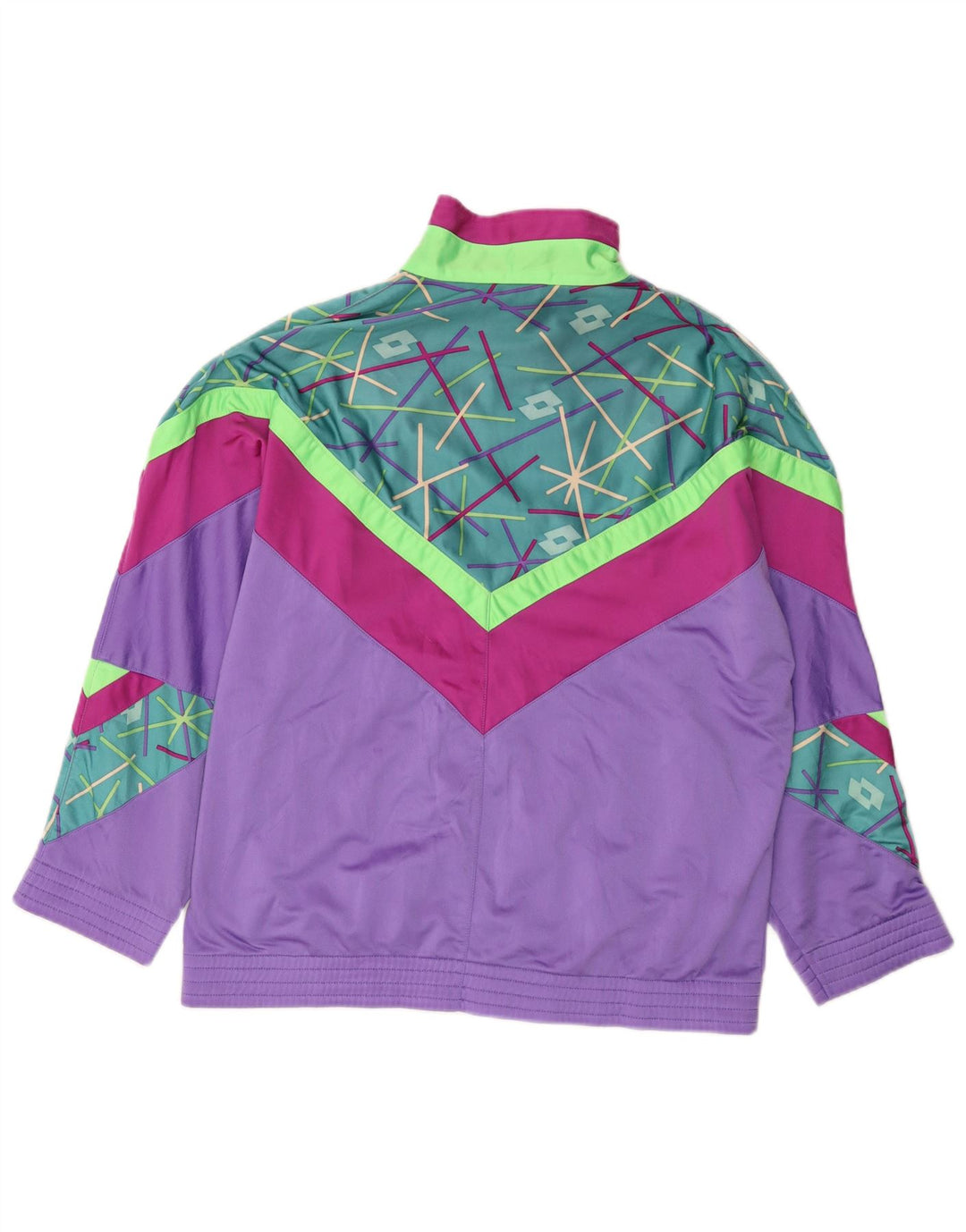 Γυναικεία φόρμα Lotto Oversized Top Jacket UK 14 Medium Purple Colourblock