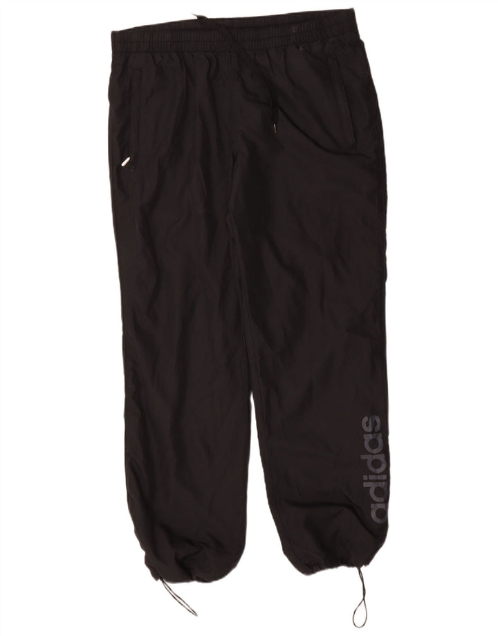 Ανδρικές φόρμες γραφικών ADIDAS Παντελόνια Joggers Μεσαίου Μαύρου Πολυεστέρα