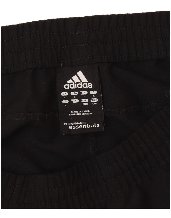 Ανδρική αθλητική φόρμα Adidas Παντελόνι μεγάλο μαύρο πολυεστέρα