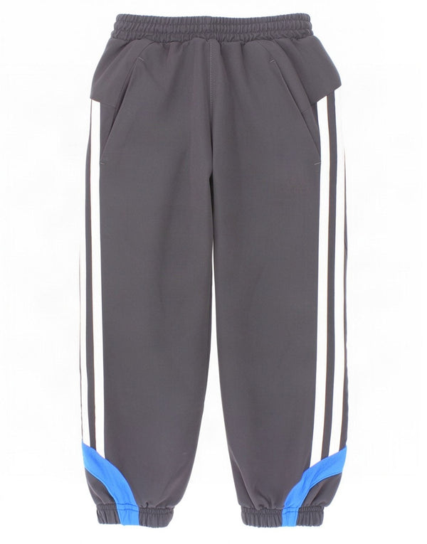 Adidas Boys Tracksuit Trousers Joggers 2-3 Years Black Colourblock