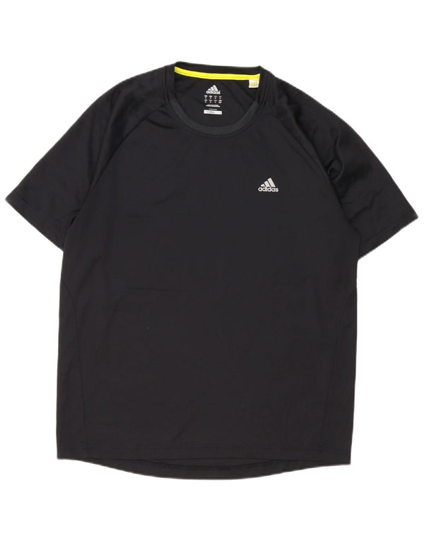 Ανδρικό T-Shirt Climalite Adidas Top Medium Μαύρο