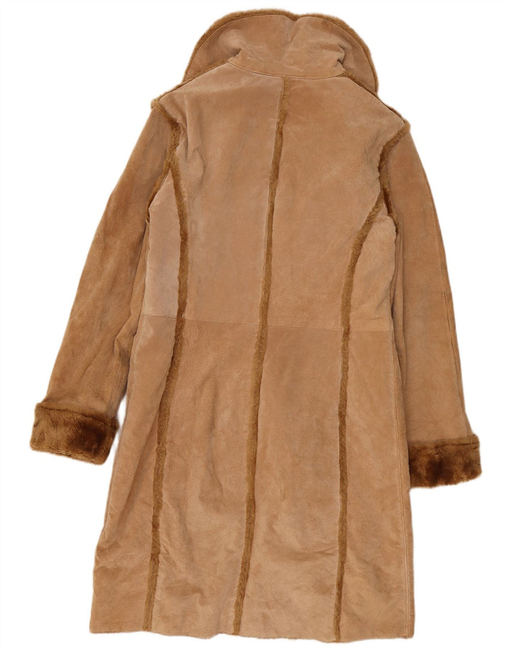 Γυναικείο Shearling Coat Montereggi IT 46 Large Beige Leather