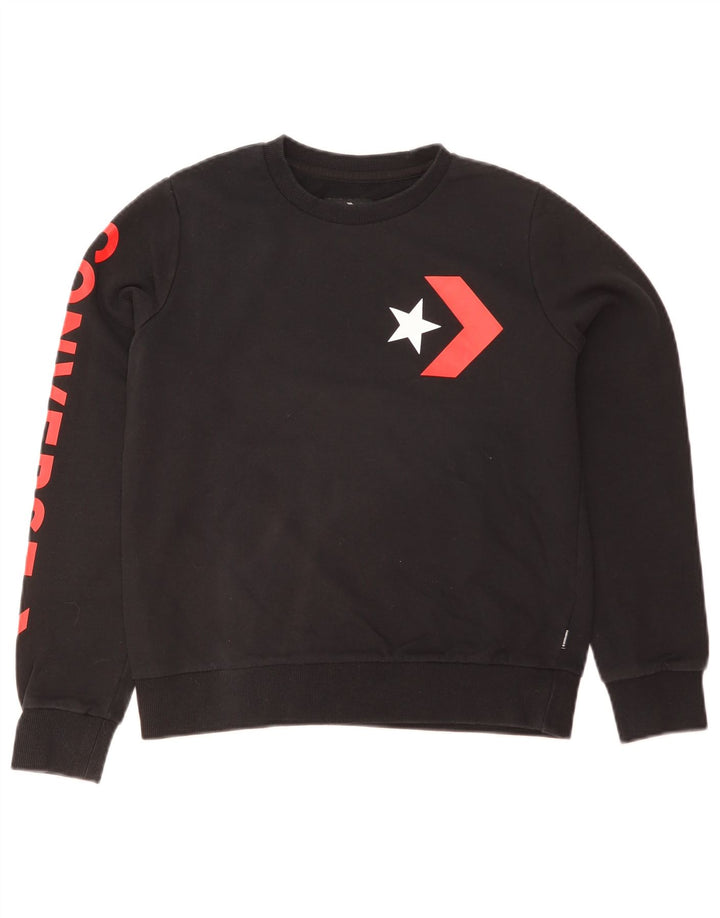 Γυναικείο Φούτερ Converse Graphic Jumper UK 8 Small Black