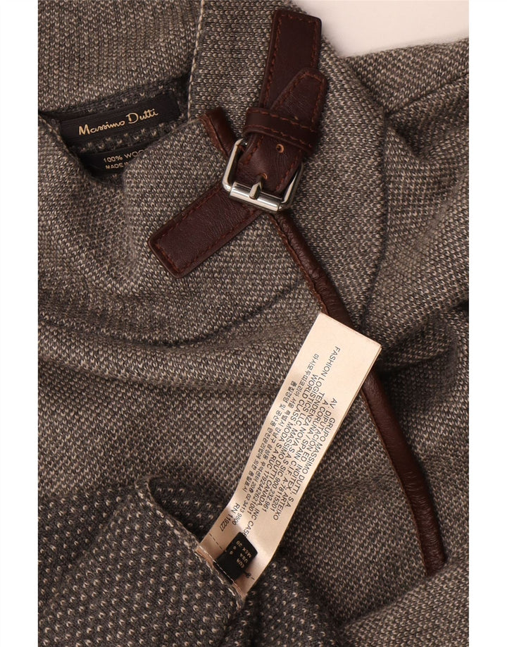 Massimo Dutti Γυναικείο πουλόβερ 3/4 με ζακέτα μεγάλου μεγέθους UK 10 Small Grey