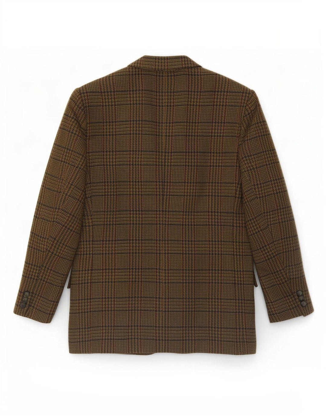 Vintage Ανδρικό σακάκι σακάκι με 2 κουμπιά IT 54 2XL Χακί Houndstooth Wool