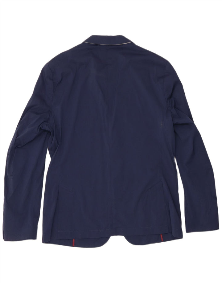 Zara Ανδρικό σακάκι μπλέιζερ με 2 κουμπιά EU 54 XL Navy Blue Cotton