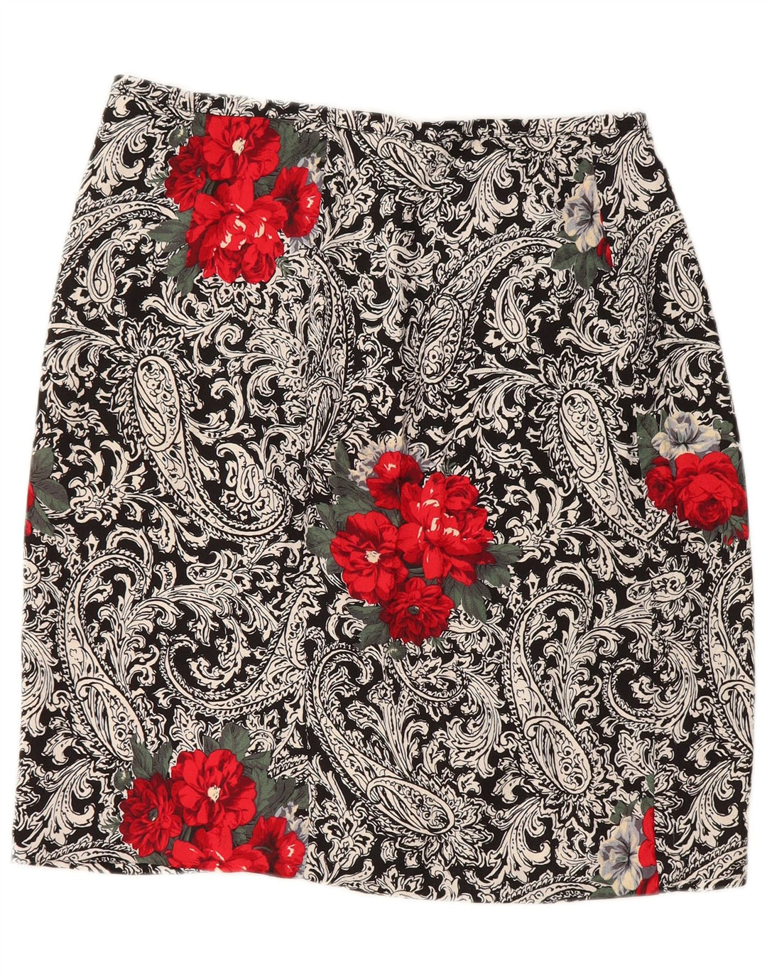 Γυναικεία Wrap Φούστα VINTAGE W30 Medium Black Paisley