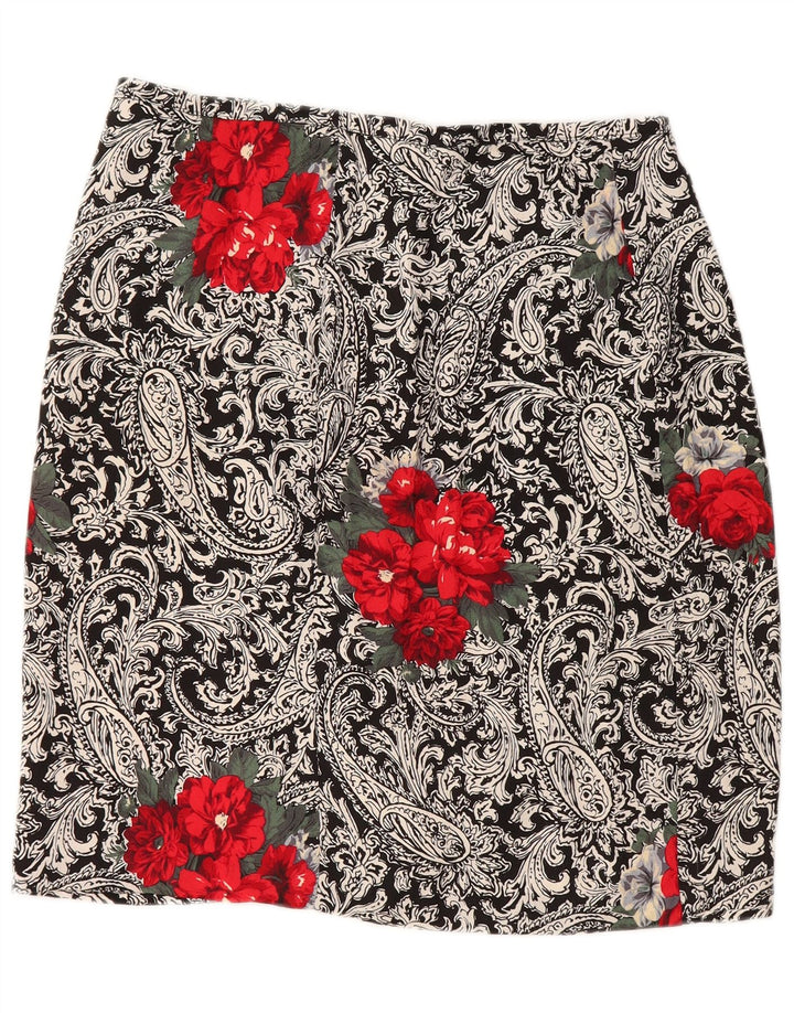 Γυναικεία Wrap Φούστα VINTAGE W30 Medium Black Paisley
