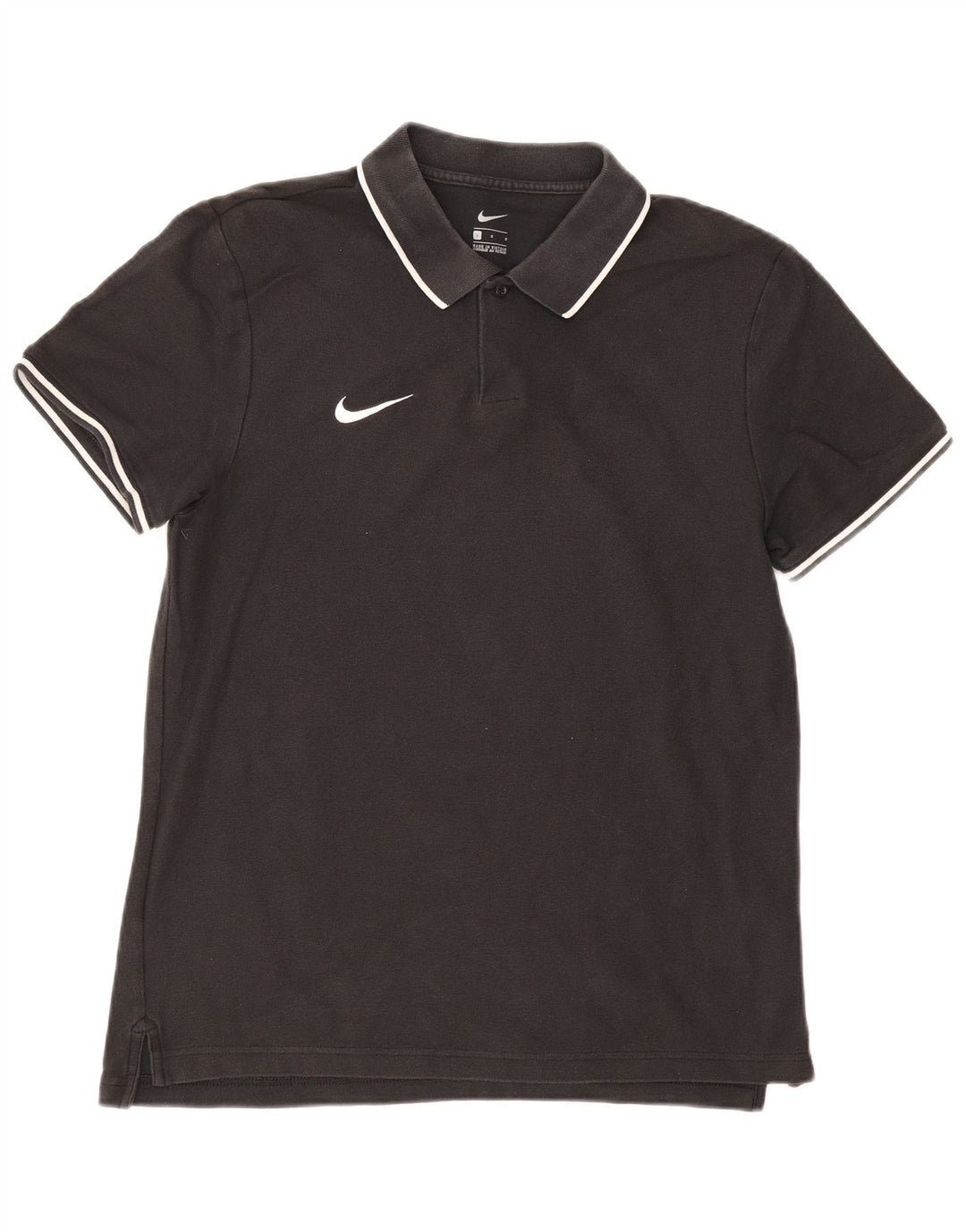 Ανδρικό πουκάμισο πόλο NIKE μεγάλο μαύρο βαμβακερό
