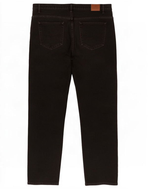 Marks & Spencer Ανδρικό Μπλε Harbor Straight Jeans W36 L33 Μαύρο βαμβακερό