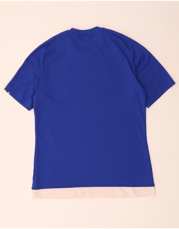 Ανδρικό T-Shirt Climalite Adidas Top Medium Blue Polyester