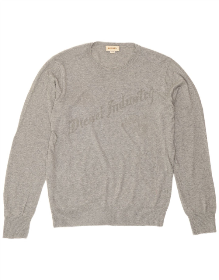 Ανδρικό πουλόβερ Diesel Graphic Crew Neck Jumper XL Grey