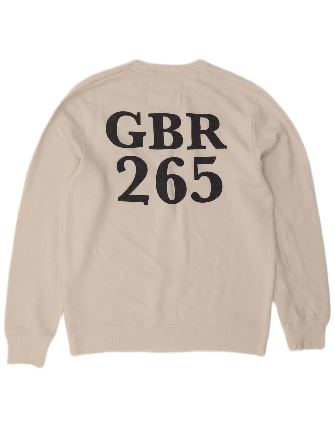 Jack Wills Ανδρικό γραφικό φούτερ Jumper μεγάλο λευκό βαμβακερό