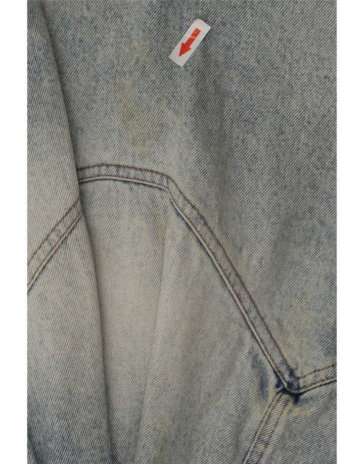 Vintage Γυναικείο Crop Τζιν Μπουφάν UK 14 Medium Blue