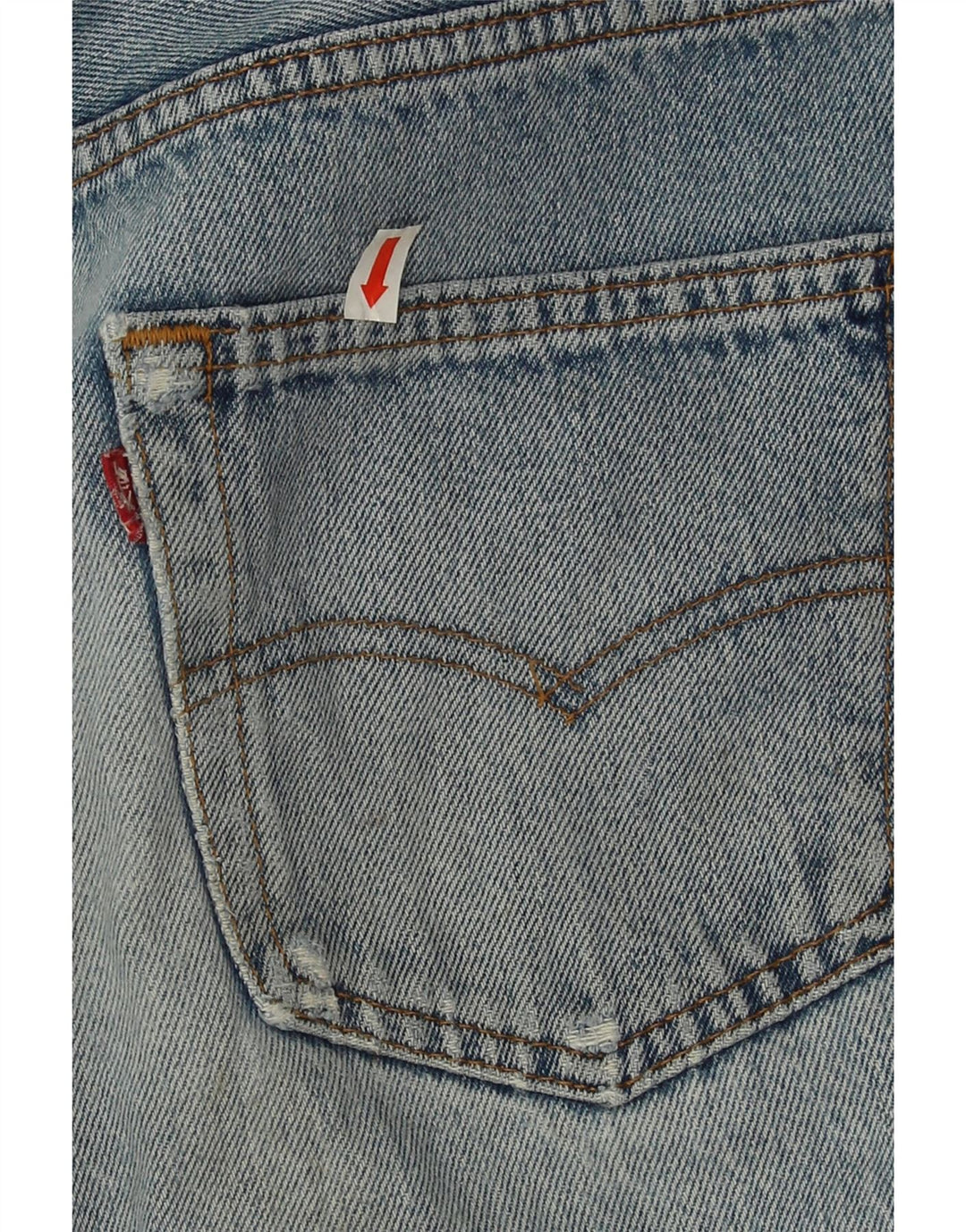 Levi's Mens 501 Distressed Straight Jeans W32 L27 Μπλε βαμβακερό