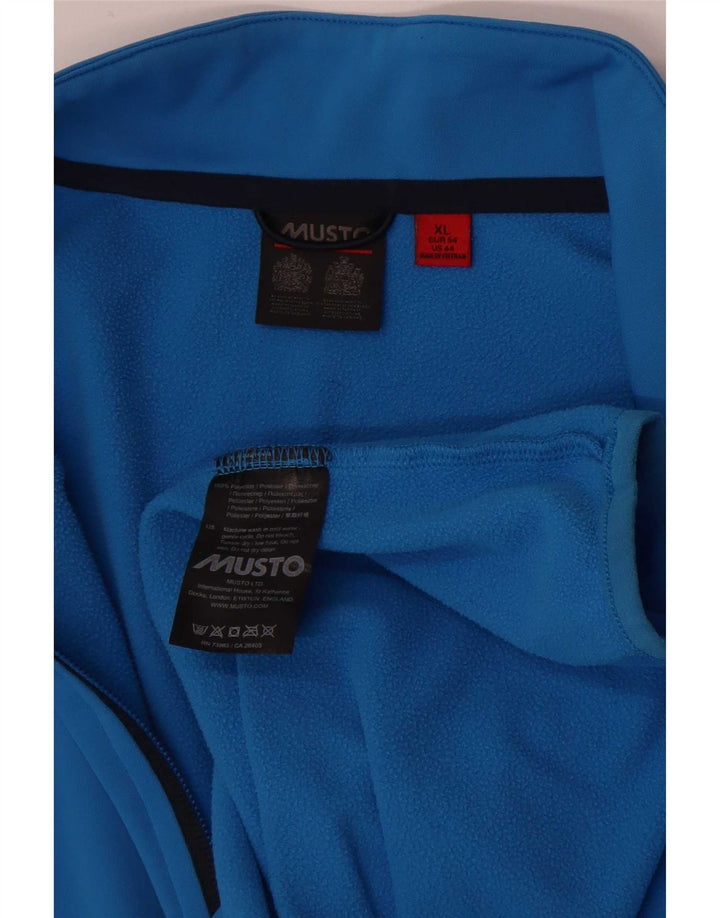Ανδρικό φούτερ Musto με φερμουάρ Jumper XL Blue Polyester