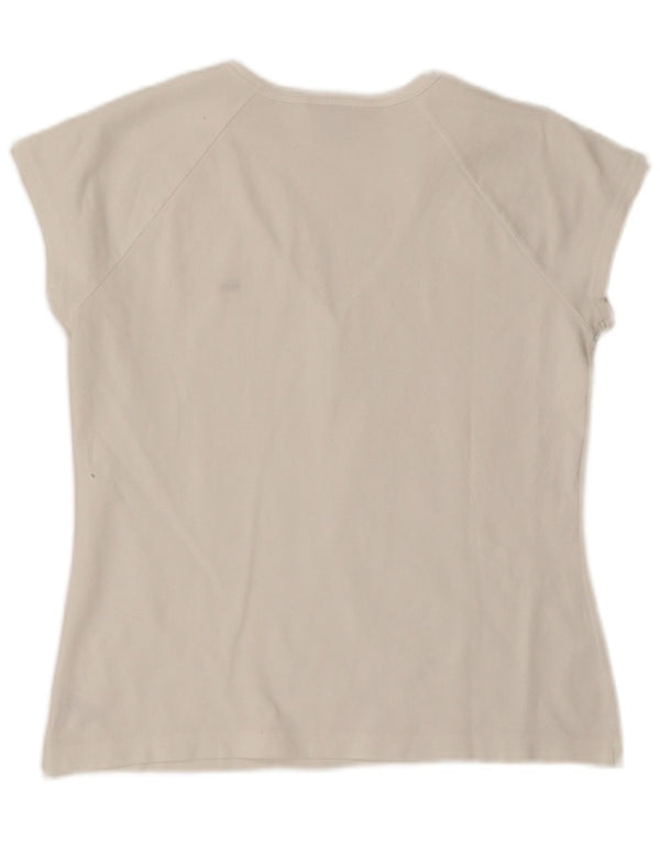 Γυναικείο T-Shirt Lacoste Top Size 44 Μεγάλο λευκό βαμβακερό
