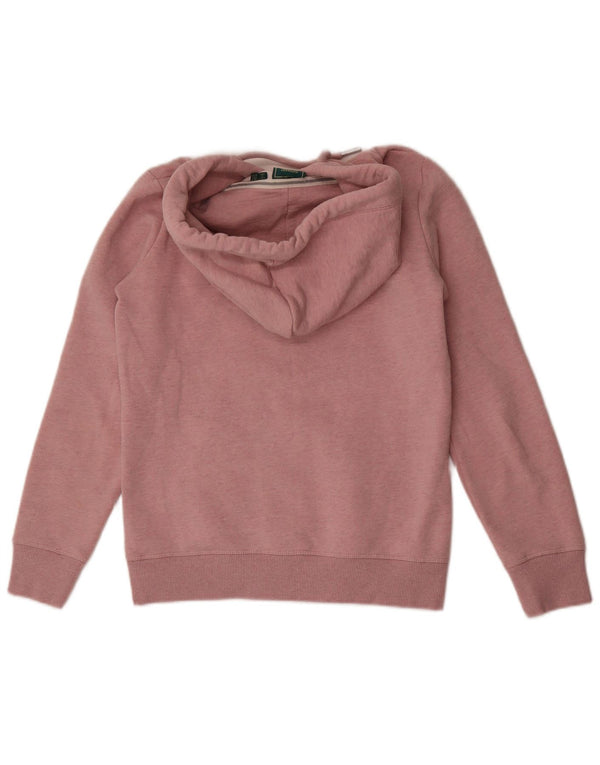 Superdry γυναικείο πουλόβερ με κουκούλα με φερμουάρ UK 10 Small Pink