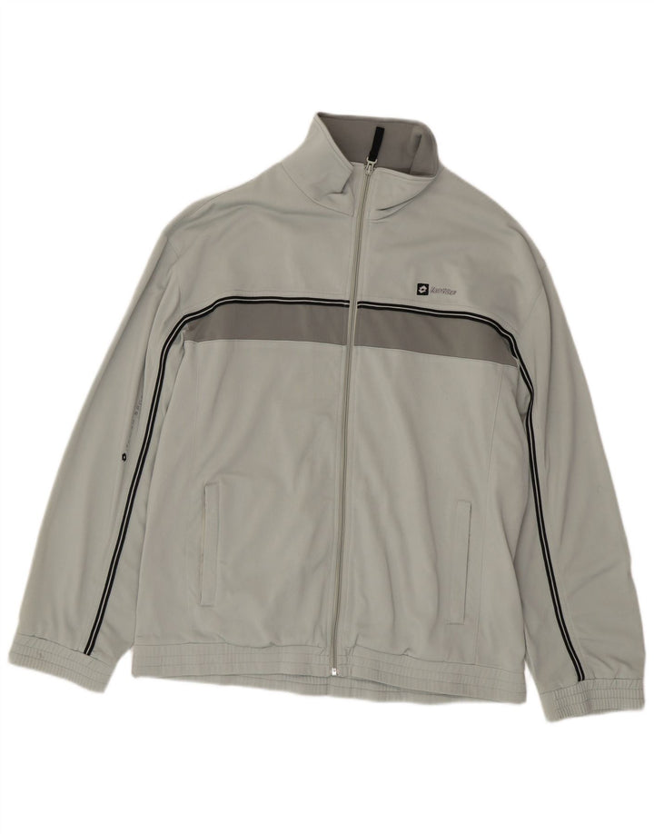 Ανδρική φόρμα Lotto Top Jacket XL Grey Colourblock Polyester
