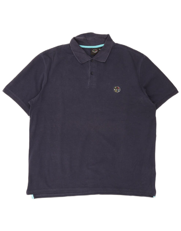 Ανδρικό πουκάμισο πόλο Maui and Sons 2XL Navy Blue Cotton