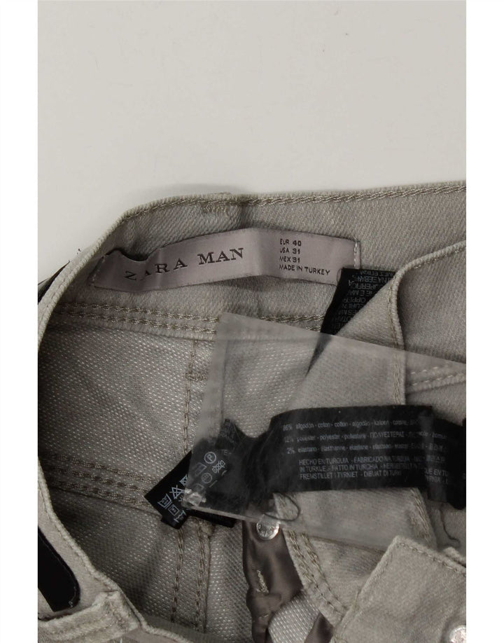 Zara Ανδρικό Slim Jeans EU 40 Medium W31 L30 Γκρι βαμβακερό