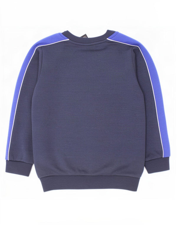 Γραφικό φούτερ Ellesse Boys Jumper 5-6 ετών Navy Blue Colourblock