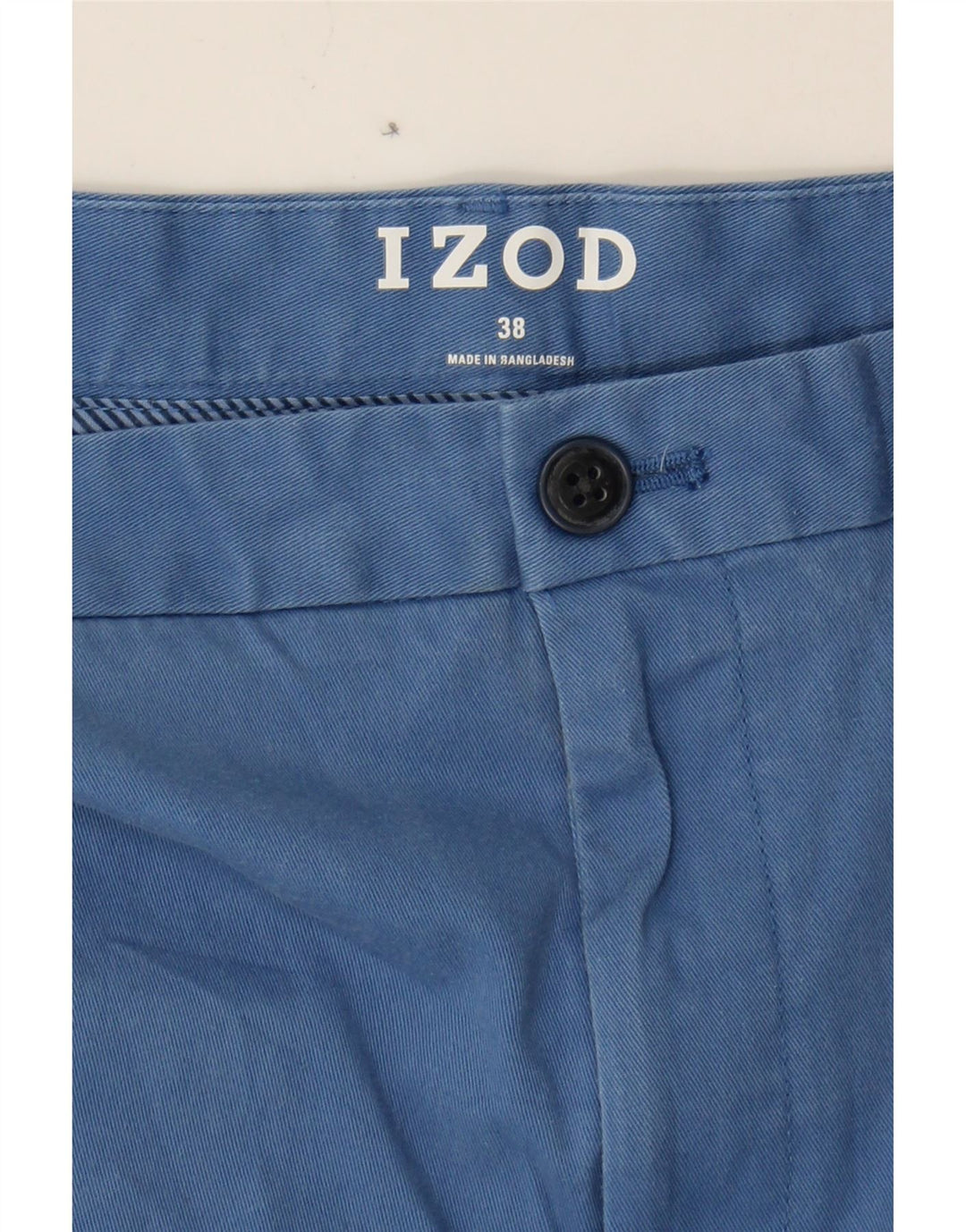 IZOD Mens Chino Shorts W38 XL  Blue Cotton Vintage Izod and Second-Hand Izod from Messina Hembry 