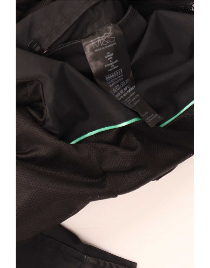 Marks & Spencer Ανδρικό μπουφάν UK 40 Large Black Cotton