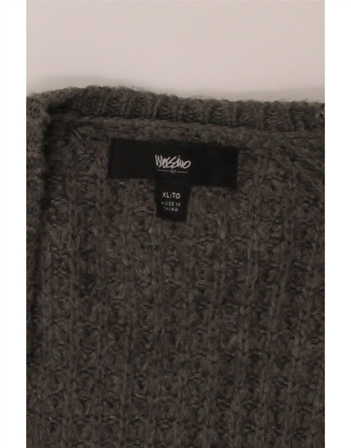 MOSSIMO Womens Open Cardigan Sweater UK 18 XL Grey Acrylic Vintage Mossimo and Second-Hand Mossimo from Messina Hembry 