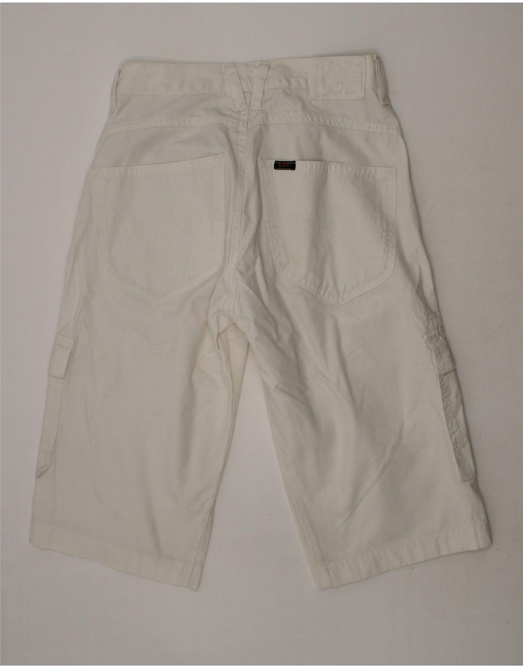 LEE Boys Cargo Shorts 12-13 Years W26 White Cotton Vintage Lee and Second-Hand Lee from Messina Hembry 