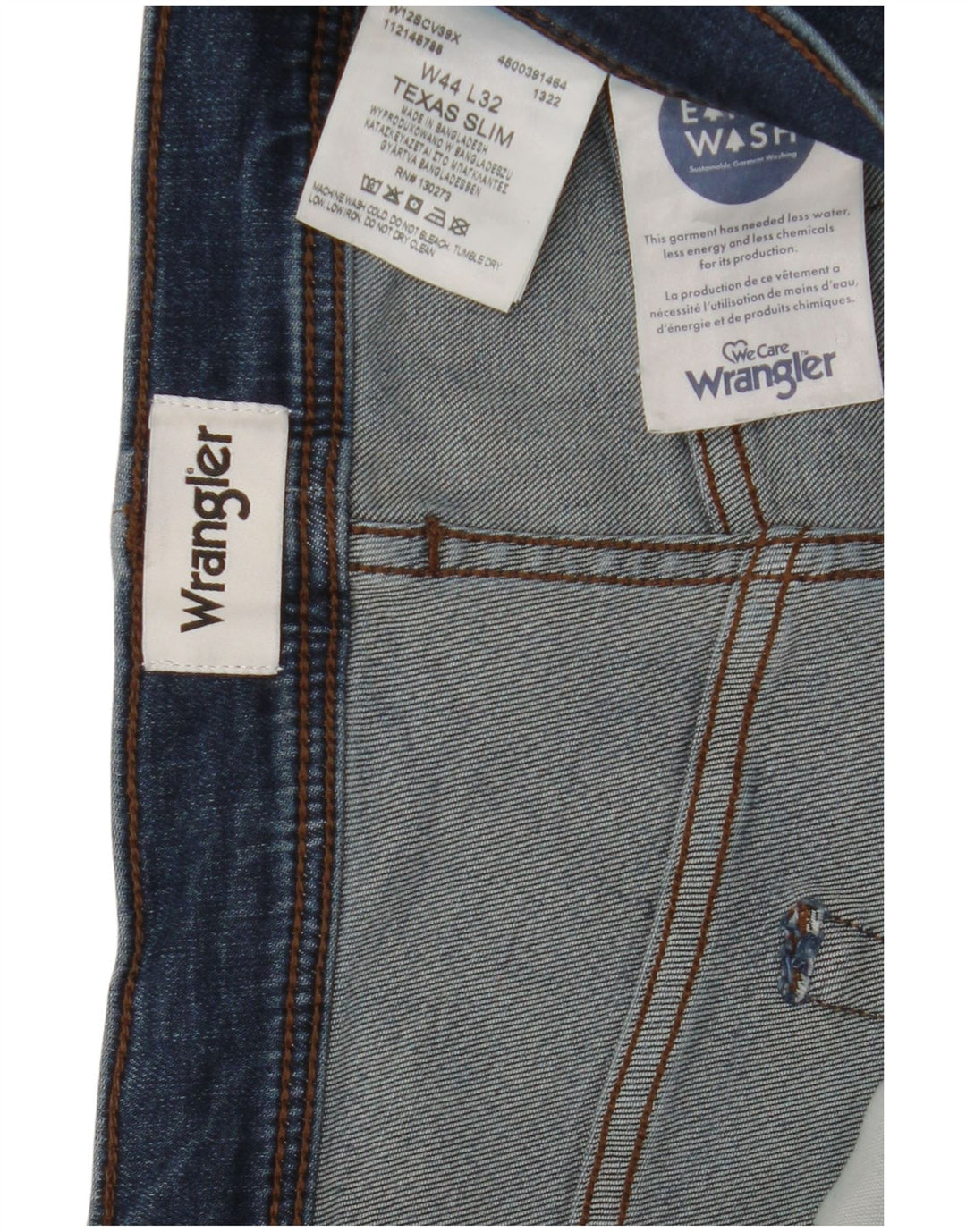 Wrangler Ανδρικό Texas Slim Jeans W44 L32 Μπλε βαμβακερό