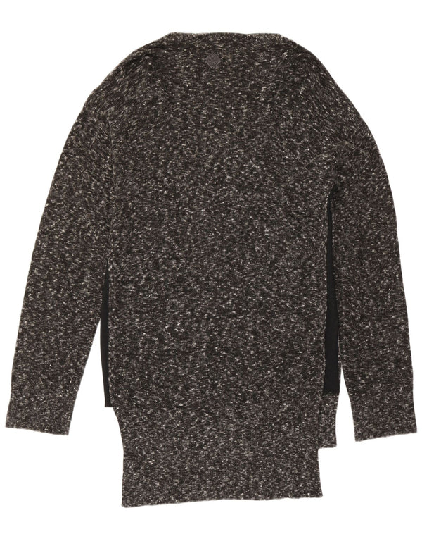 Diesel Γυναικείο Longline Oversized Ζακέτα UK 10 Small Grey Flecked