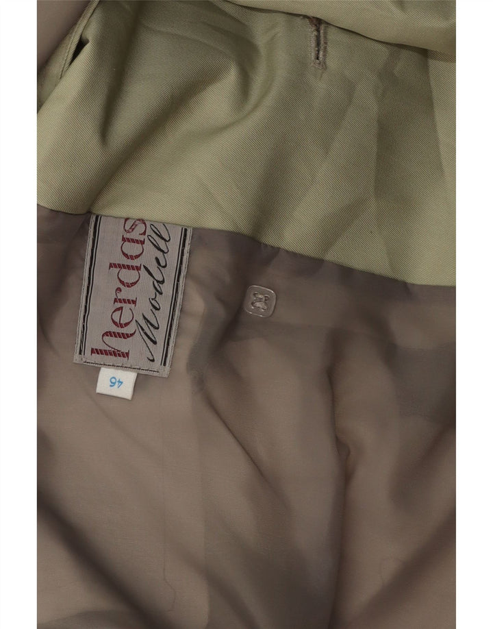 Vintage Ανδρική καμπαρντίνα με διπλό στήθος IT 46 Small Khaki