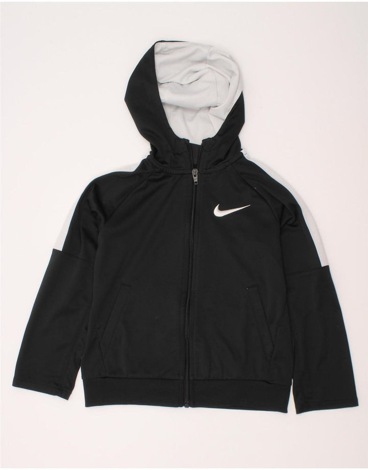 Πουλόβερ Nike Boys με φερμουάρ κουκούλα 5-6 ετών, μεσαίο μαύρο χρώμα πολυεστέρα