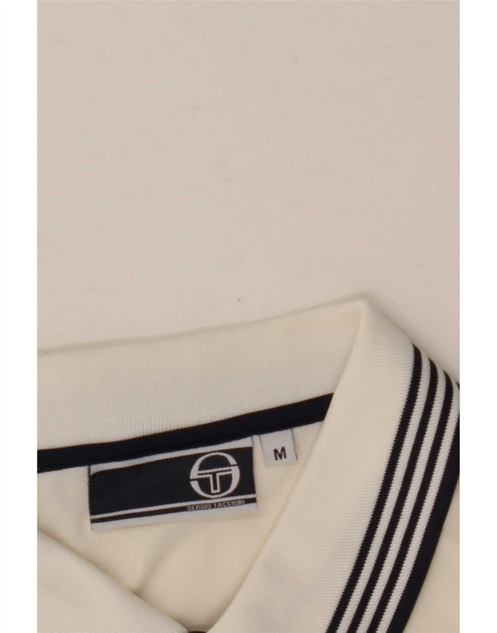 Ανδρικό μπλουζάκι πόλο Sergio Tacchini, μεσαίο λευκό χρώμα