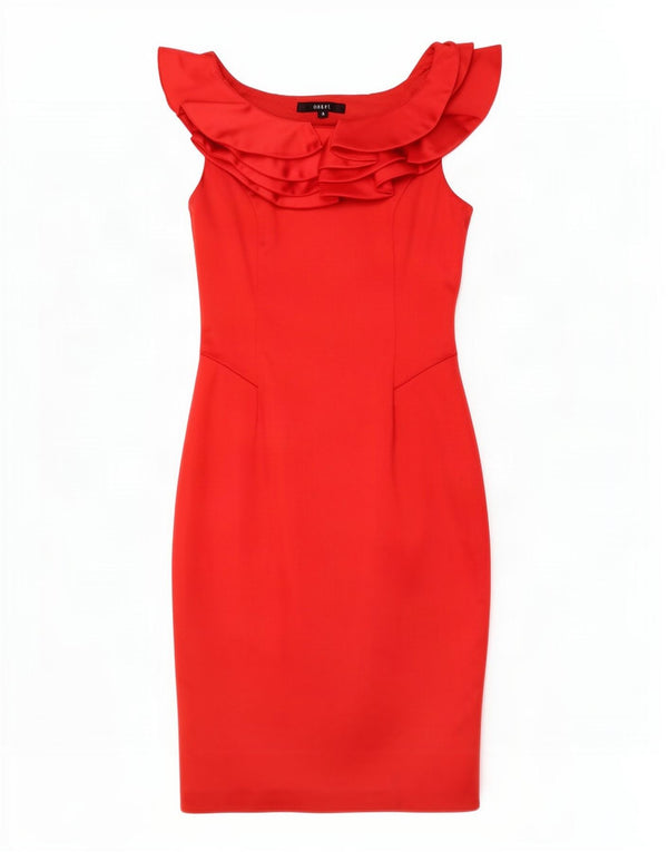 Γυναικείο αμάνικο φόρεμα Coast UK 8 Small Red Acetate