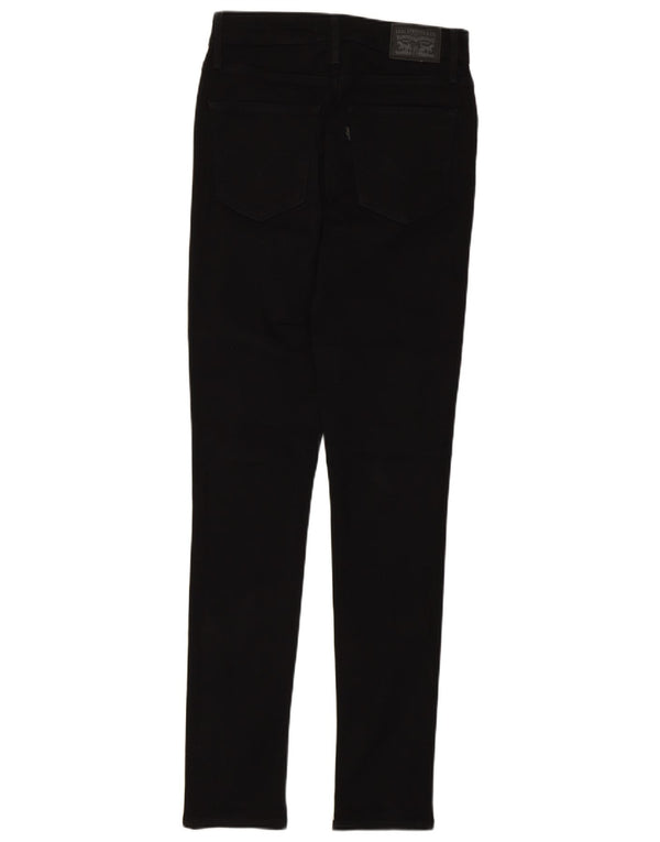Levi's γυναικείο 721 ψηλό ψηλό στενό τζιν W28 L30 μαύρο βαμβακερό