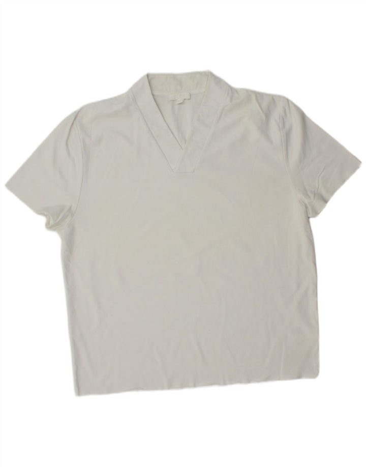 Ανδρικό T-Shirt Cos Top από μεσαίο λευκό βαμβακερό