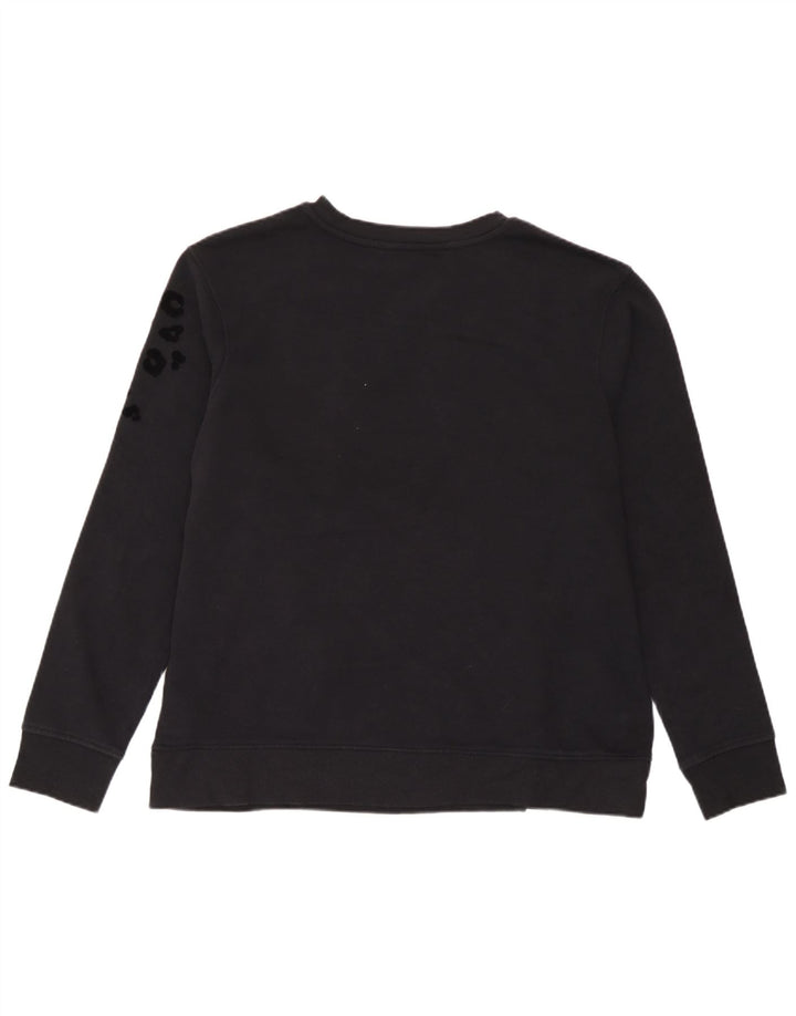 Marks & Spencer Γυναικεία φούτερ Jumper UK 14 Medium Black Animal print