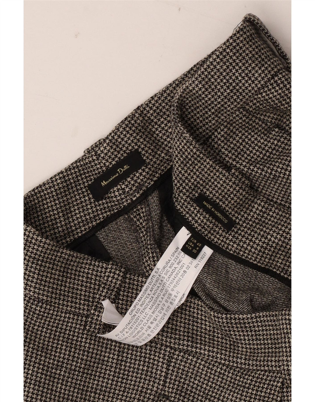 MASSIMO DUTTI Γυναικείο Cropped Παντελόνι EU 40 Medium W30 L25 Grey