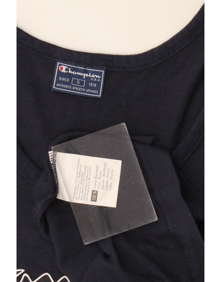 Ανδρικό γραφικό γιλέκο Champion Μικρό Βαμβακερό Navy Blue