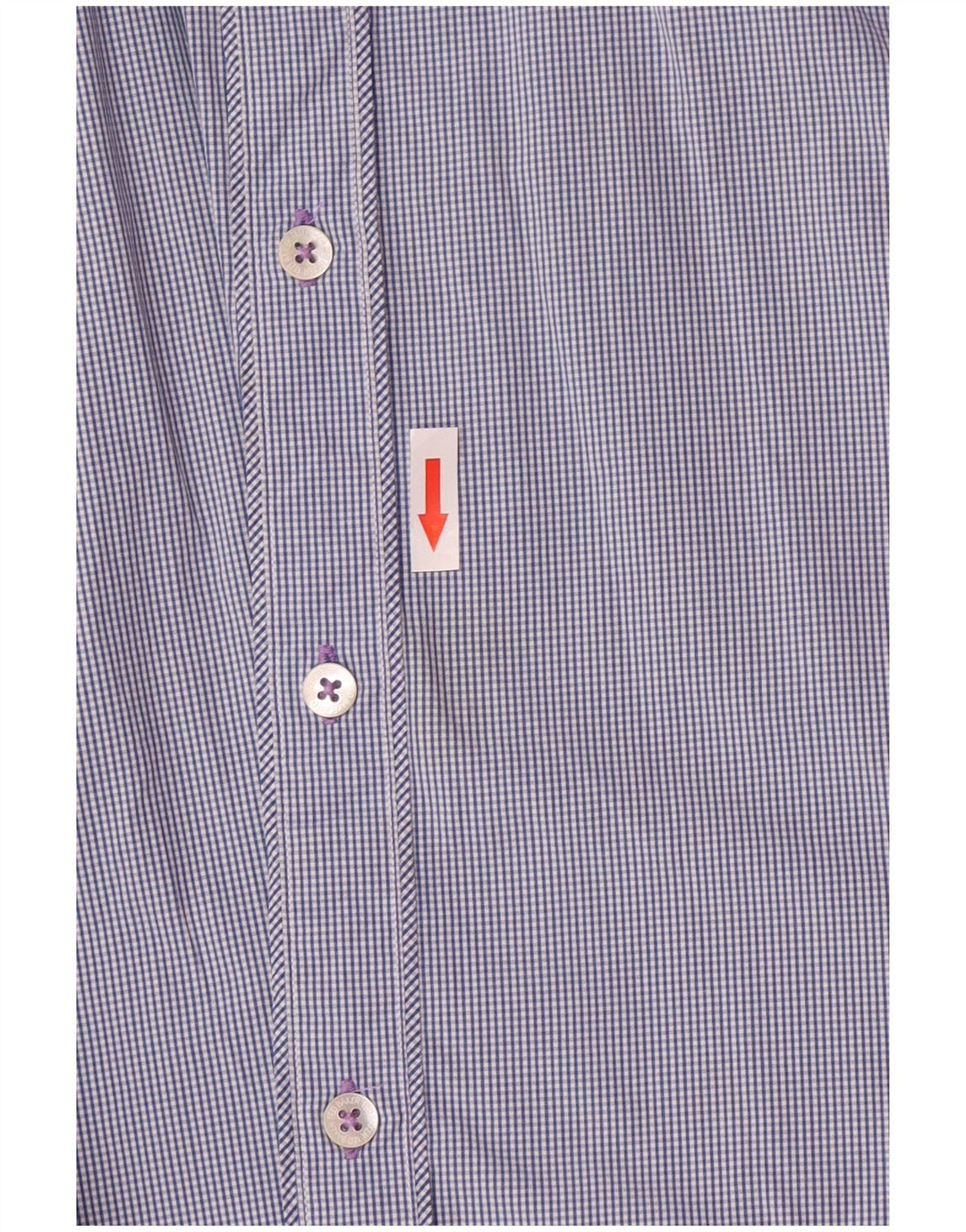 Ανδρικό πουκάμισο Ted Baker νούμερο 6 2XL Navy Blue Check