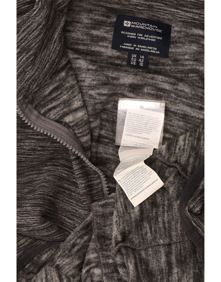 Mountain Warehouse Γυναικείο Fleece Jacket UK 14 Large Grey Flecked Polyester