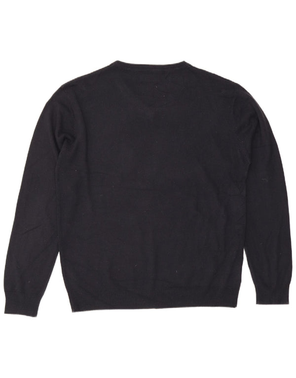 Ανδρικό πουλόβερ Pierre Cardin με V λαιμόκοψη XL Navy Blue Ακρυλικό