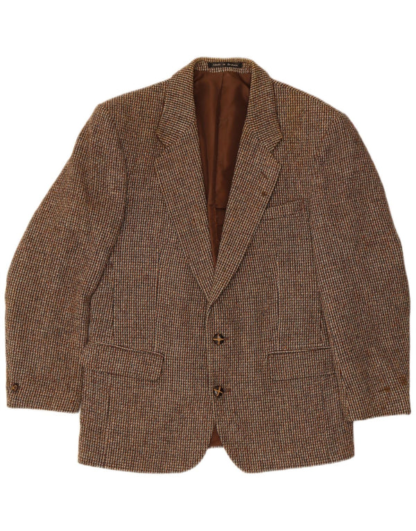 Dunn &Co Ανδρικό μπουφάν Harris Tweed Blazer UK 38 Medium Brown Houndstooth