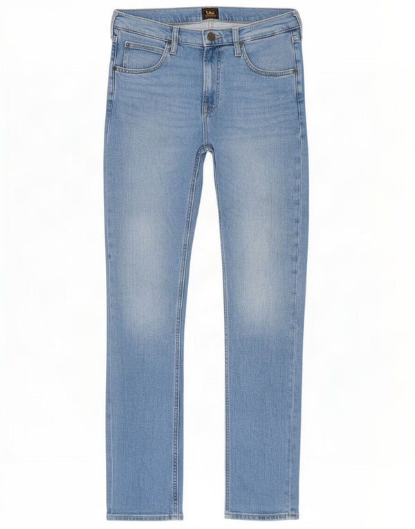 Lee Mens Luke Slim Fit Tapered Jeans W30 L34 Blue Cotton